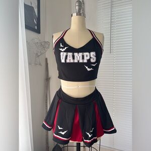 Black and Red Cheerleader Set